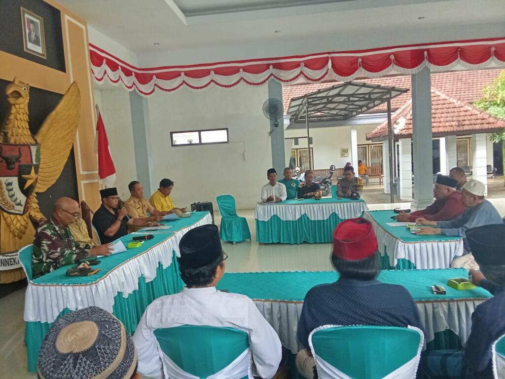 Sinergi Forpimka dan Koramil Bangorejo Matangkan Pengamanan Pengajian Sema’an Al-Qur’an dan Dzikrul Ghofilin Moloekatan Gus Miek