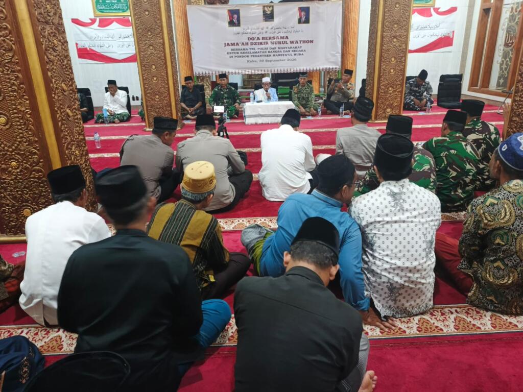 Dandim 0825 Banyuwangi, Hadiri Acara Do’a Bersama Jama’ah Nurul Wathon di Tegaldlimo